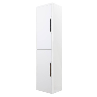 Nuie Gloss White Parade Tall Wall Hung Storage Unit | | Mdf | 1400Mm X 350Mm Size 5