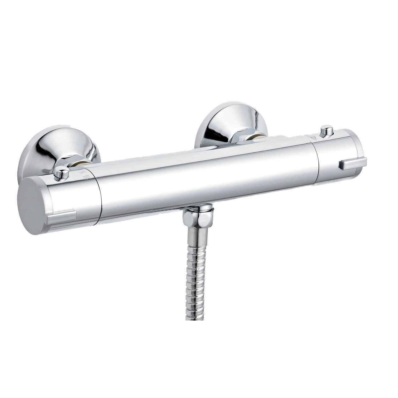 Nuie Thermostatic Shower Bar Valve with Bottom Outlet