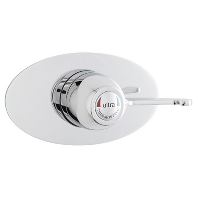 Nuie Chrome Concealed Sequential Thermostatic Shower Valve With Lever | | Brass | 205Mm X 110Mm X 152Mm