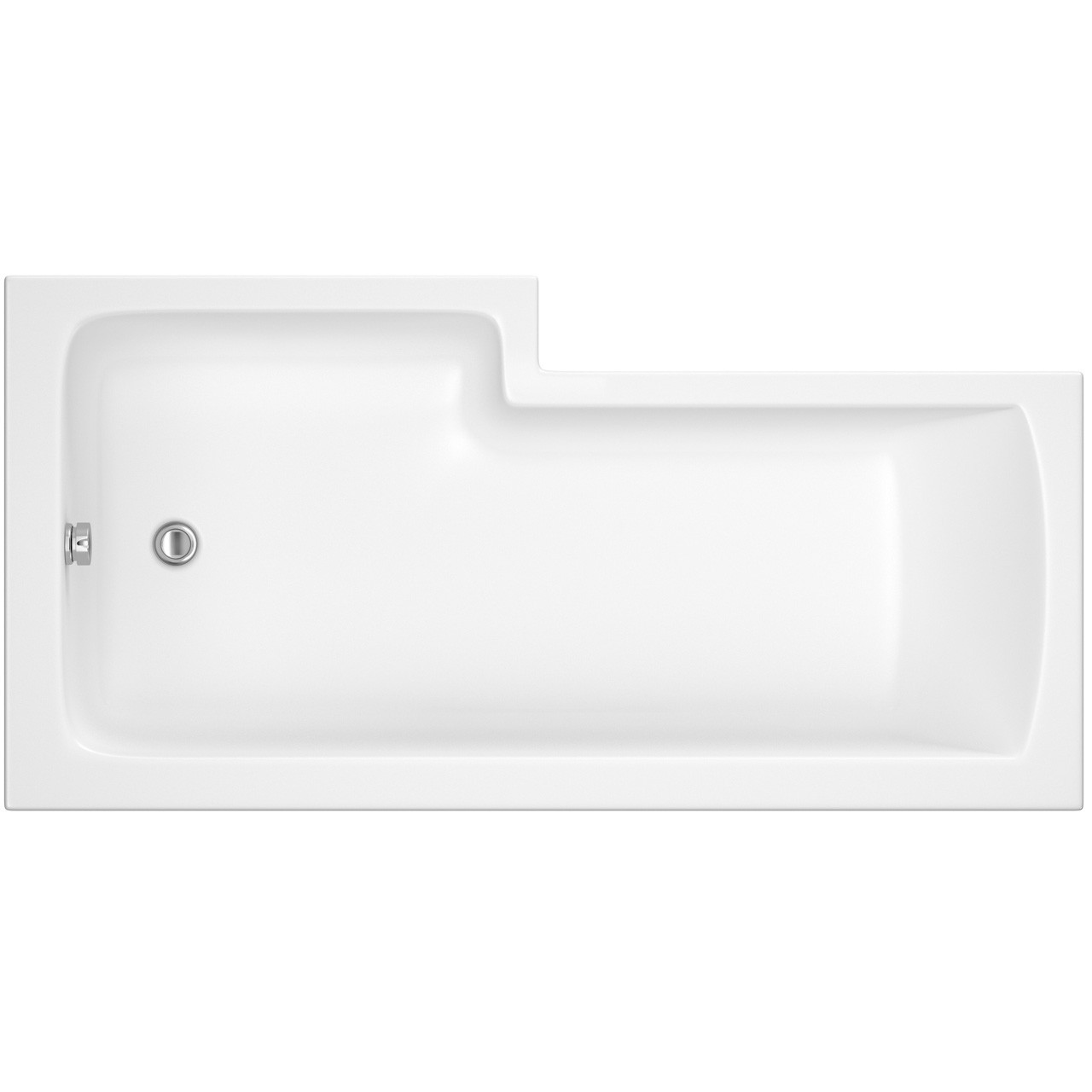 Nuie Right Hand Square Shower Bath