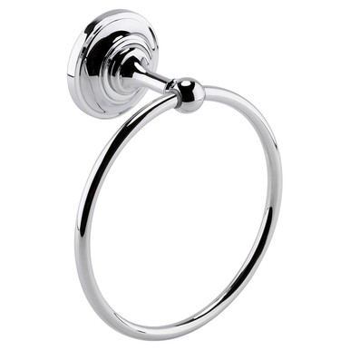 Old London Chrome Wall Mounted Towel Ring | | Mild Steel | 155Mm X 155Mm X 77Mm