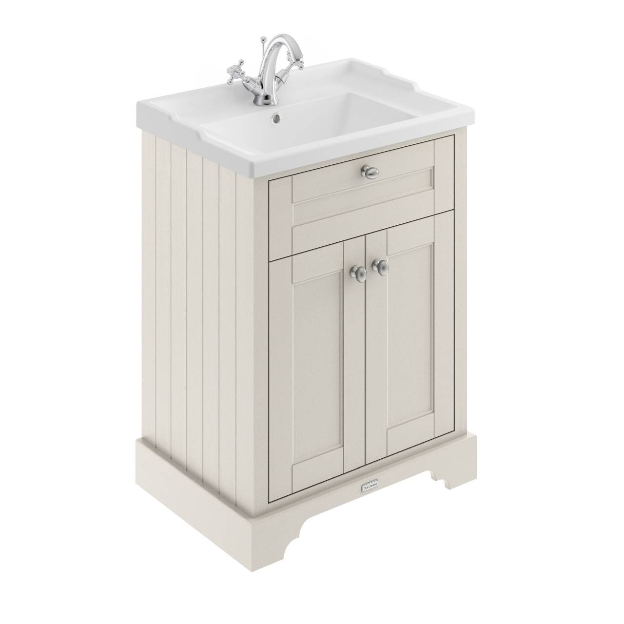 Old London Woodgrain 2 Door Vanity Unit and Edwardian Basin