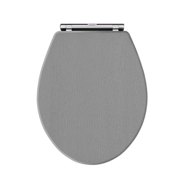 Old London Boys Storm Grey Richmond Woodgrain Round Soft Close Toilet Seat | | Mdf | 350Mm X 60Mm X 451Mm Size 12