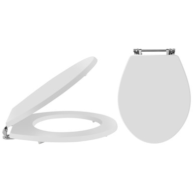 Old London White Richmond Round Soft Close Toilet Seat | | Mdf | 350Mm X 60Mm X 451Mm Size 12