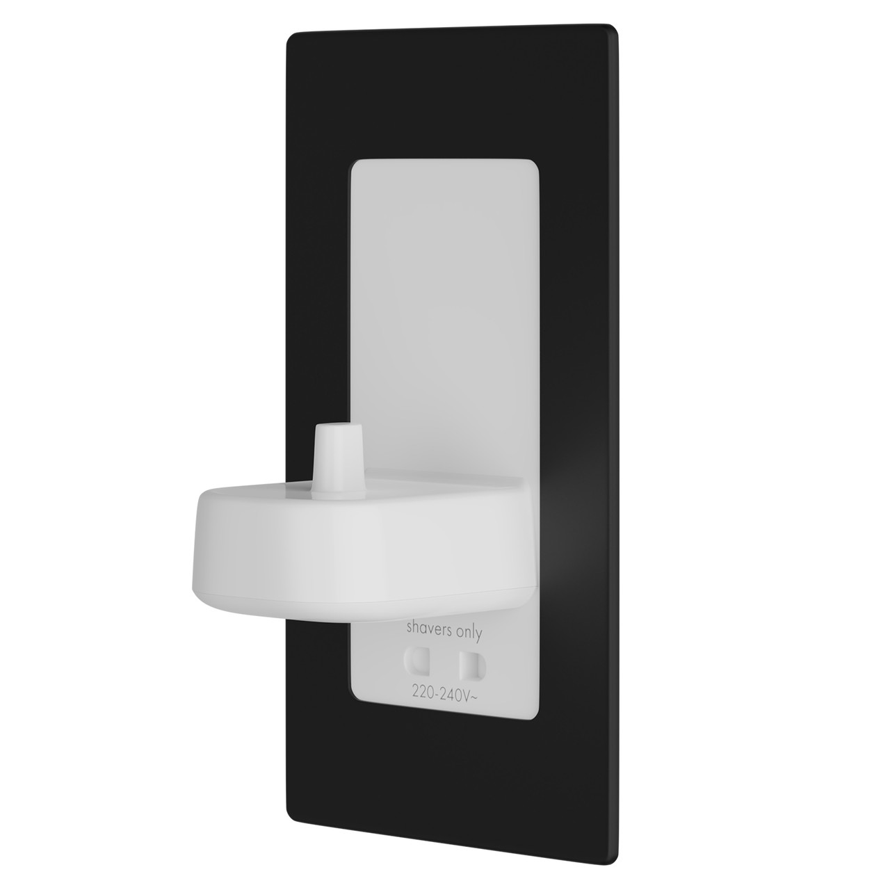 Proofvision Metal In-Wall Electric Toothbrush Charger and Shaver Combo