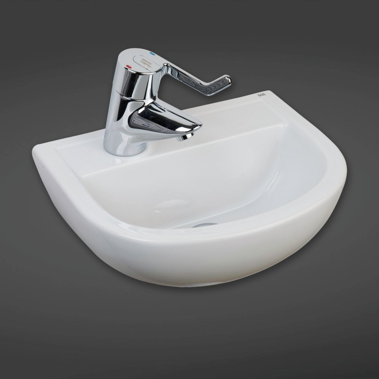 RAK Ceramics Compact Left Hand Doc M Basin with 1 Tap Hole and No Overflow