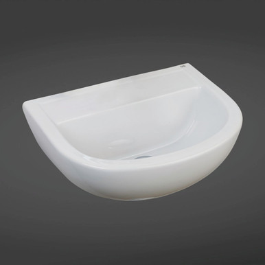 Rak Ceramics White Compact Right Hand Doc M Basin With 1 Tap Hole And No Overflow | | 500Mm