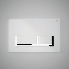 RAK Ceramics Flush Plate with Polished Chrome Rectangular Push Plates, alternate view 2