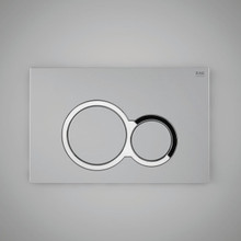 RAK Ceramics Matt Flush Plate with Polished Round Push Plates, alternate view 2