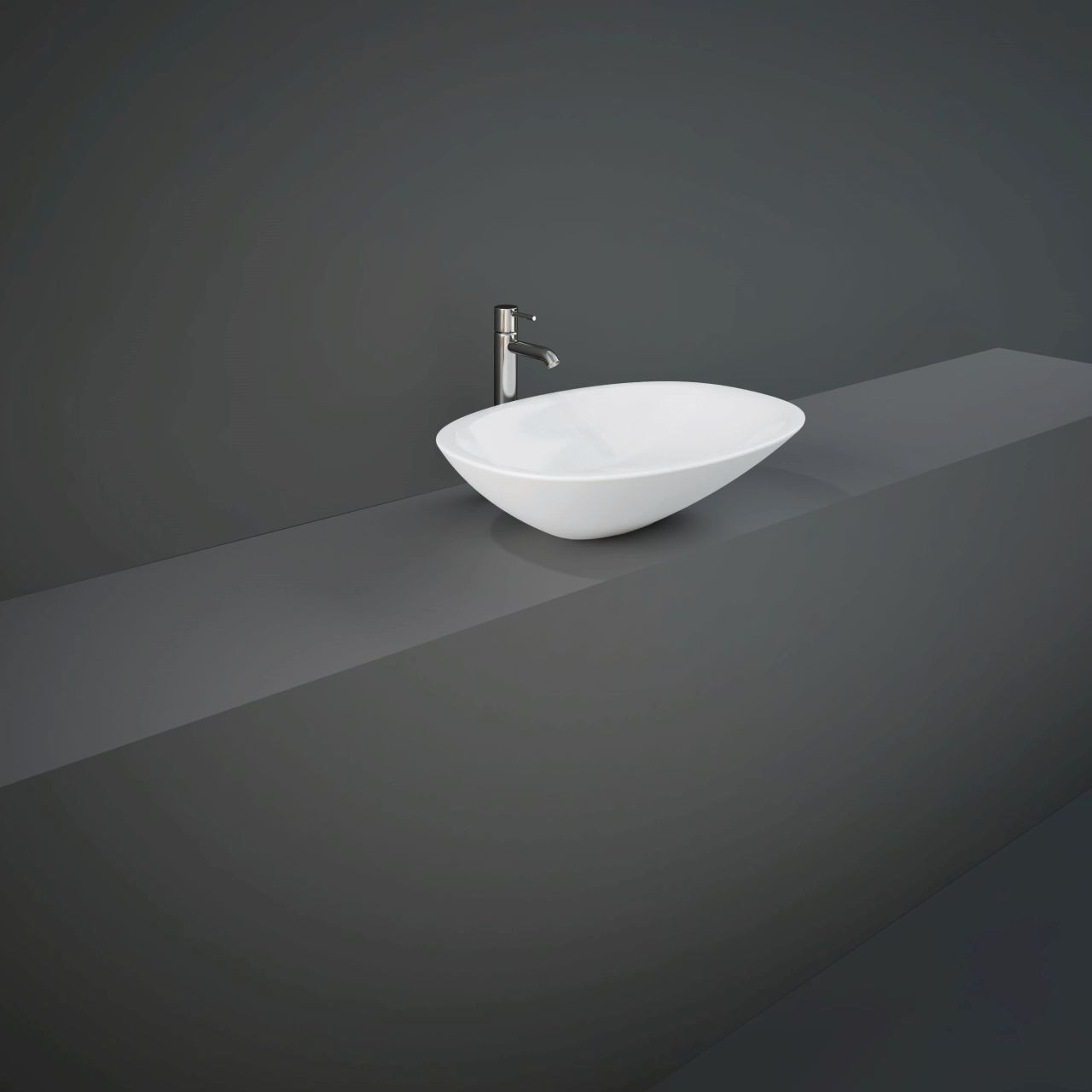 Rak Ceramics White Morning Counter Top Basin | | 540Mm X 380Mm X 150Mm