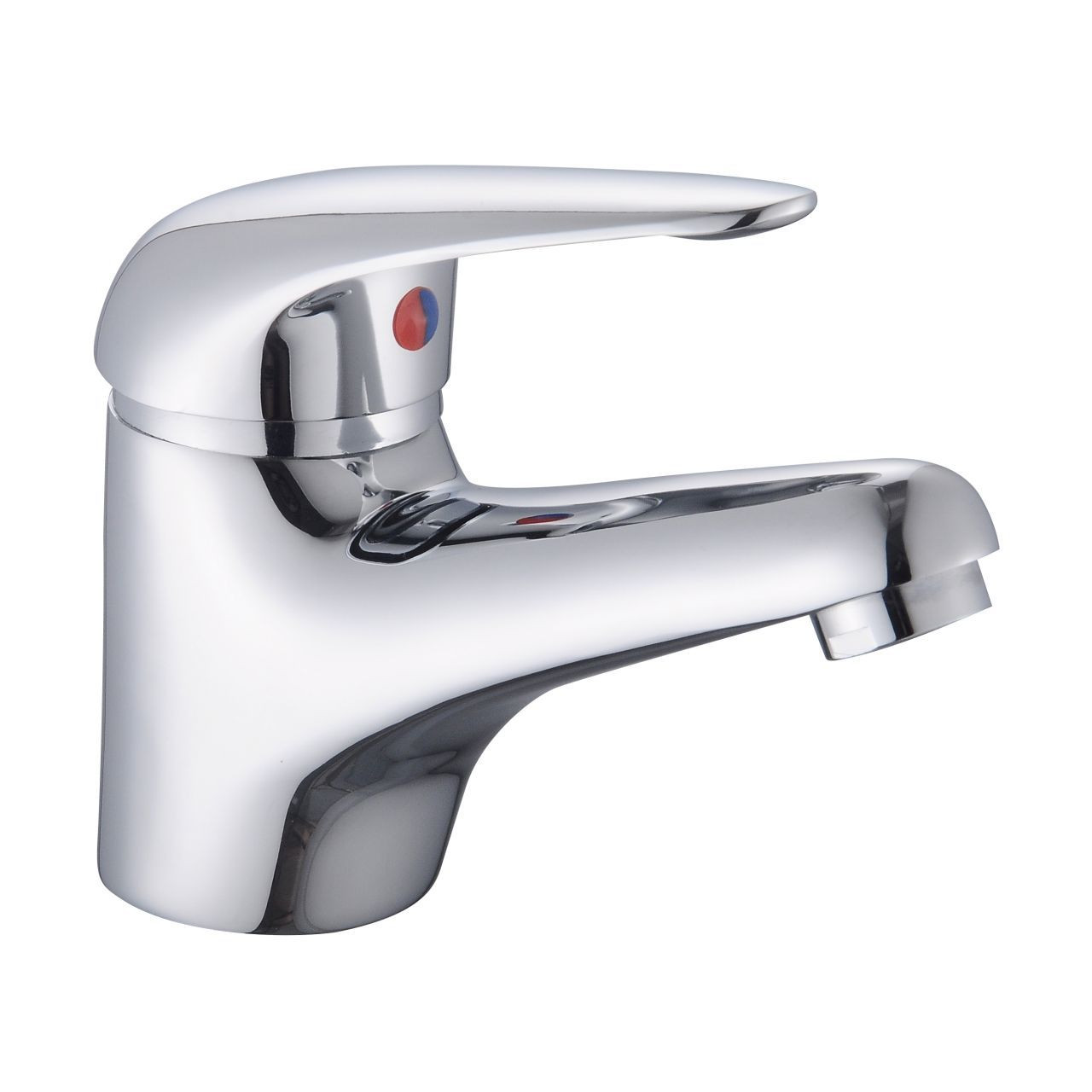 Rak Ceramics Chrome Basic Mono Basin Mixer Tap With Clicker Waste | | Brass | 45Mm X 120Mm X 142.5Mm