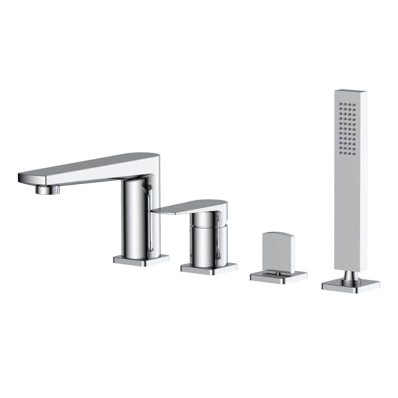RAK Ceramics Blade Deck Mounted 4 Tap Hole Bath Shower Mixer Tap
