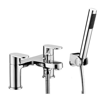 Rak Ceramics Chrome Compact Round Bath Shower Mixer Tap | | Brass | 218Mm X 119Mm X 130Mm