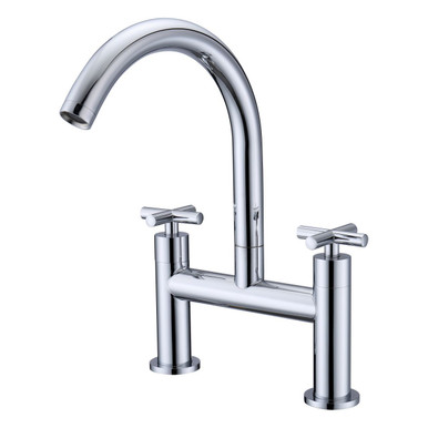 Rak Ceramics Chrome Ella Bath Filler Tap | | Brass | 246Mm X 344Mm X 250Mm