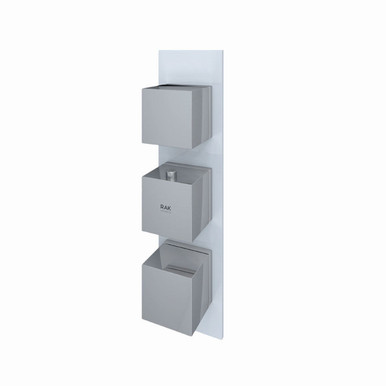 RAK Ceramics Feeling Square Concealed Thermostatic Dual Control Shower Valve, alternate view 3