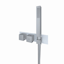 RAK Ceramics Feeling Square Horizontal Concealed Thermostatic Dual Control Shower Valve, alternate view 2