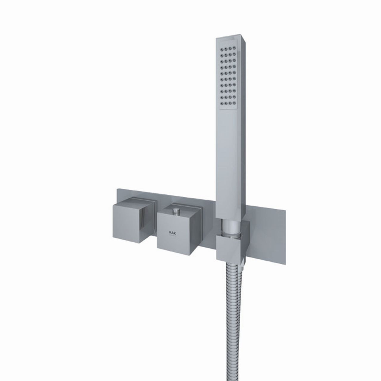 RAK Ceramics Feeling Square Horizontal Concealed Thermostatic Dual Control Shower Valve
