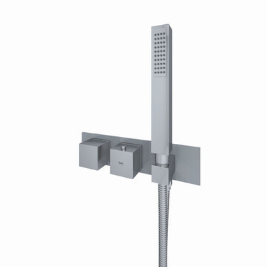 RAK Ceramics Feeling Square Horizontal Concealed Thermostatic Dual Control Shower Valve, alternate view 3