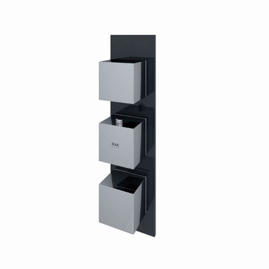 RAK Ceramics Feeling Square Concealed Thermostatic Dual Control Shower Valve, alternate view 3