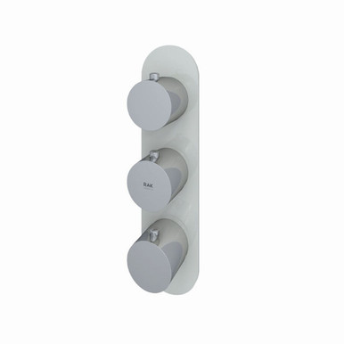 RAK Ceramics Feeling Round Concealed Thermostatic Dual Control Shower Valve, alternate view 3