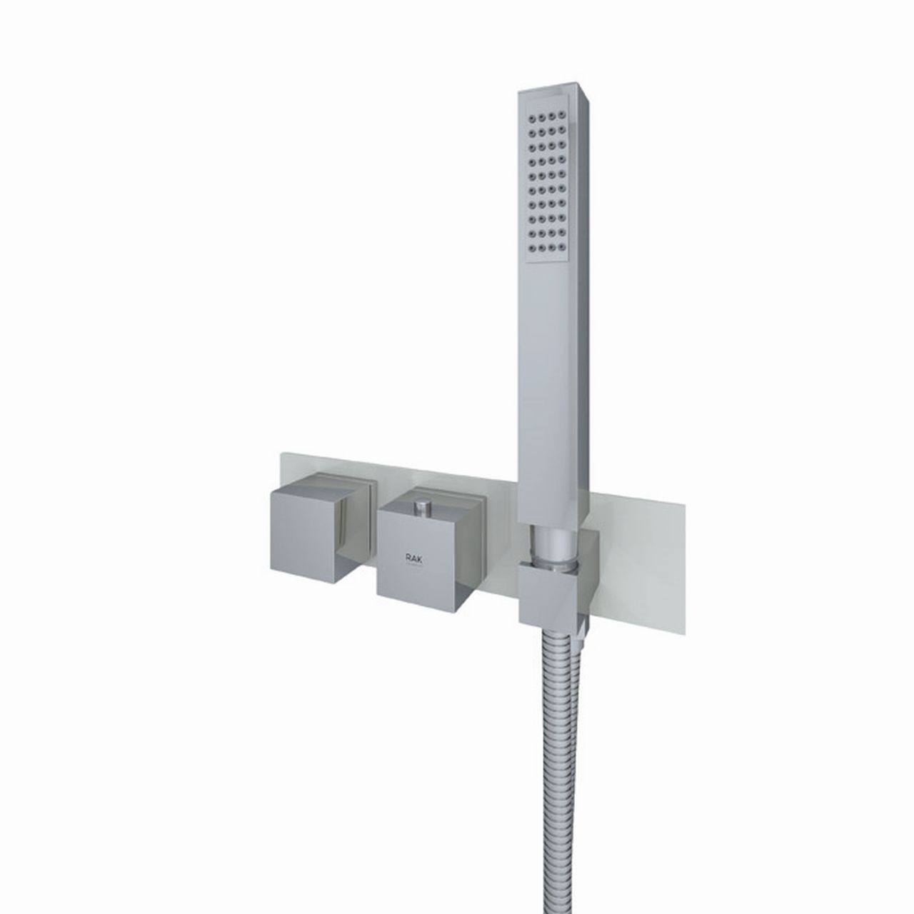 RAK Ceramics Feeling Square Horizontal Concealed Thermostatic Dual Control Shower Valve