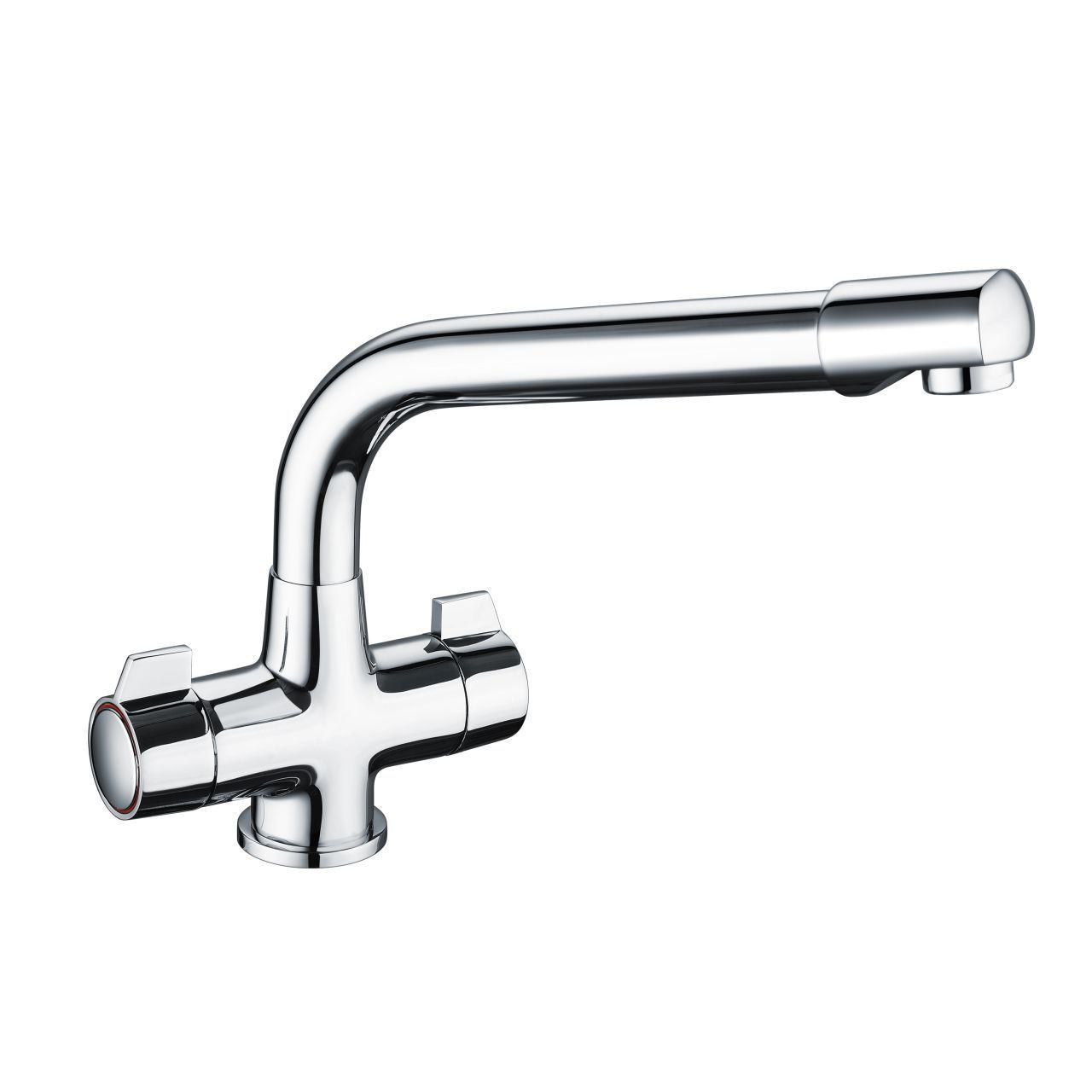 Rak Ceramics Chrome Sofia Cruciform Kitchen Sink Mixer Tap | | Brass | 54Mm X 227.3Mm X 224Mm
