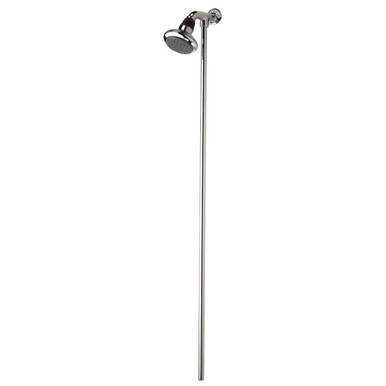 Bristan Chrome Rigid Riser With Fixed Head Shower Kit | | Brass/Abs | 90Mm X 943Mm X 123Mm