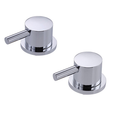 Rak Ceramics Chrome Prima Tech Deck Mounted Valve Pair | | Brass | 55Mm X 123Mm X 55Mm