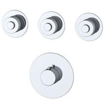 RAK Ceramics Prima Tech Concealed Thermostatic Triple Control Shower Valve, alternate view 2