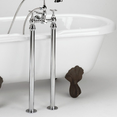 Bristan Chrome Freestanding Bath Shrouds | | Brass | 660Mm