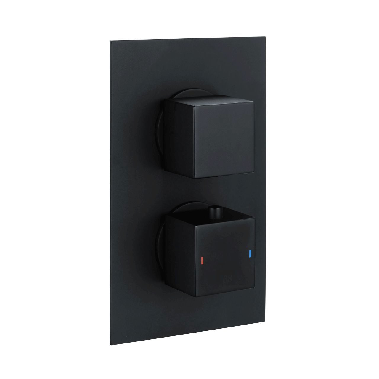 RAK Ceramics Square Concealed 2 Handle Thermostatic Dual Control Shower Valve