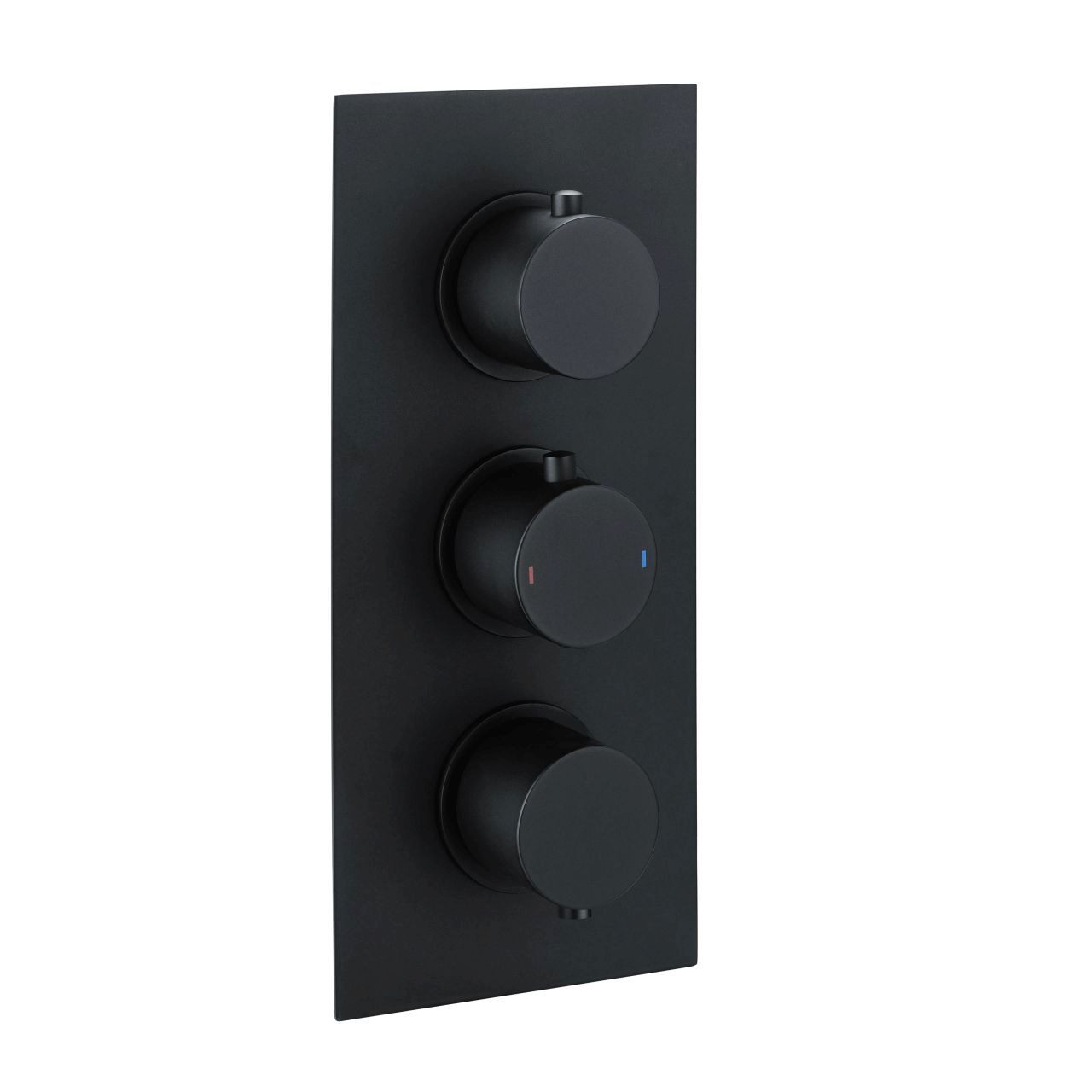 RAK Ceramics Round Concealed 3 Handle Thermostatic Dual Control Shower Valve