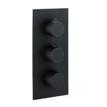 RAK Ceramics Round Concealed 3 Handle Thermostatic Dual Control Shower Valve, alternate view 2