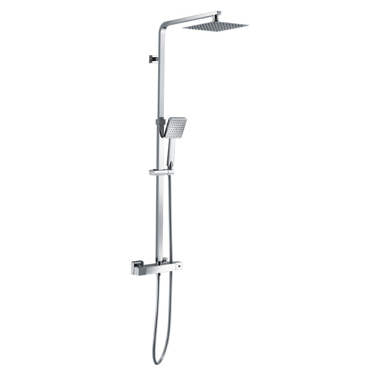 Rak Ceramics Chrome Origin Square Thermostatic Shower Column | | Brass | 260Mm X 800Mm X 327Mm