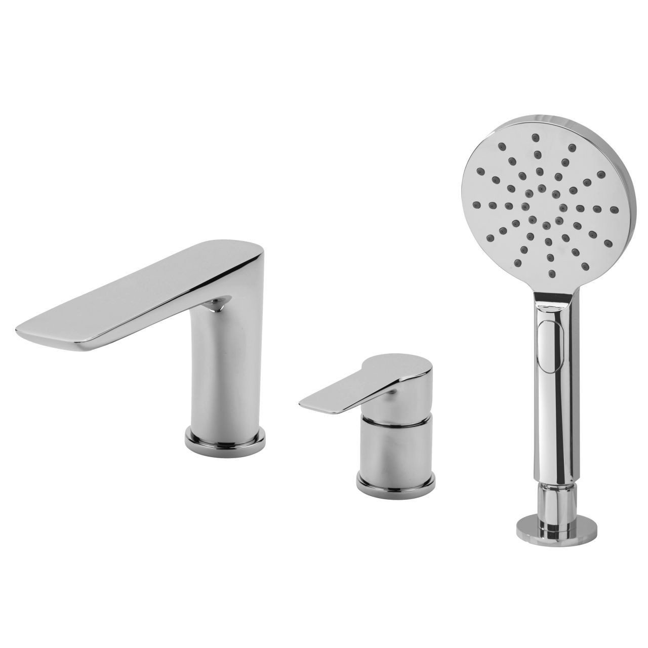 RAK Ceramics Sport Deck Mounted 3 Tap Hole Bath Shower Mixer Tap