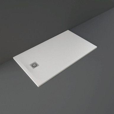 Rak Ceramics White Feeling Rectangular Shower Tray | | Acrylic/Stone Resin | 1400Mm X 800Mm