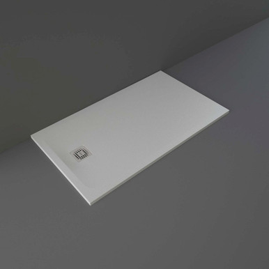 Rak Ceramics Grey Feeling Rectangular Shower Tray | | Acrylic/Stone Resin | 1400Mm X 800Mm