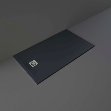 Rak Ceramics Black Feeling Rectangular Shower Tray | | Acrylic/Stone Resin | 1400Mm X 800Mm
