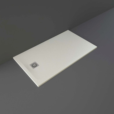 Rak Ceramics Greige Feeling Rectangular Shower Tray | | Acrylic/Stone Resin | 1400Mm X 800Mm