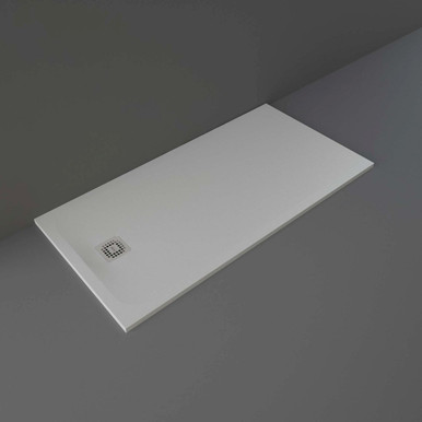 Rak Ceramics Grey Feeling Rectangular Shower Tray | | Acrylic/Stone Resin | 1600Mm X 800Mm