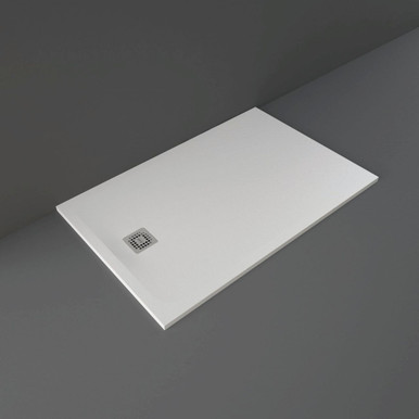Rak Ceramics White Feeling Rectangular Shower Tray | | Acrylic/Stone Resin | 1400Mm X 900Mm