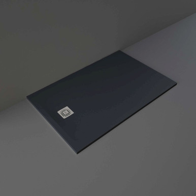 Rak Ceramics Black Feeling Rectangular Shower Tray | | Acrylic/Stone Resin | 1400Mm X 900Mm