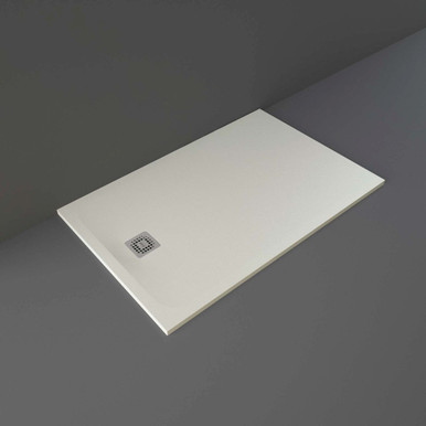 Rak Ceramics Greige Feeling Rectangular Shower Tray | | Acrylic/Stone Resin | 1400Mm X 900Mm