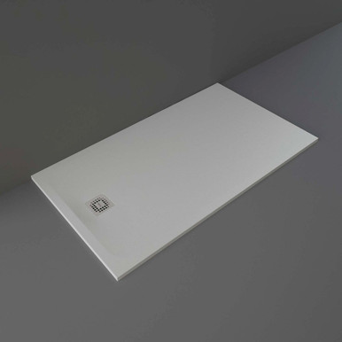 Rak Ceramics Grey Feeling Rectangular Shower Tray | | Acrylic/Stone Resin | 1600Mm X 900Mm