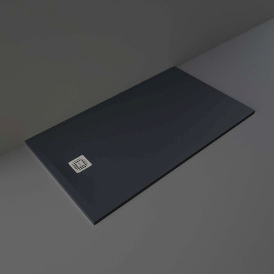 Rak Ceramics Black Feeling Rectangular Shower Tray | | Acrylic/Stone Resin | 1600Mm X 900Mm