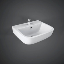 RAK Ceramics Series 600 Wall Hung Basin with 2 Tap Holes, alternate view 2