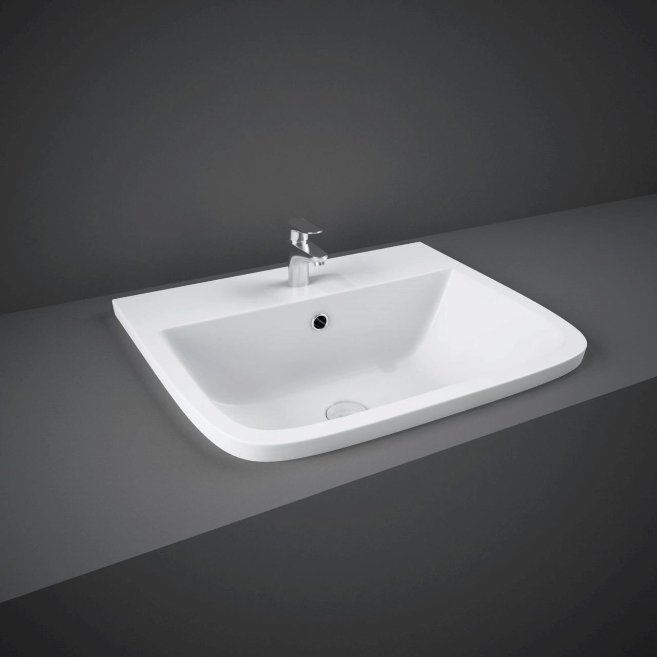 RAK Ceramics Series 600 Inset Basin with 2 Tap Holes