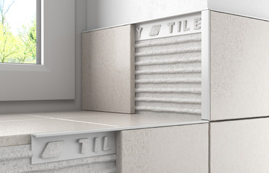 Tileasy Square Edge Metal Tile Trim, alternate view 3