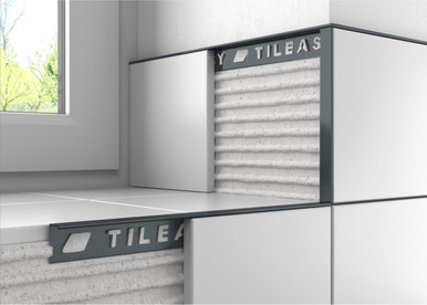 Tileasy Square Edge Metal Tile Trim, alternate view 3