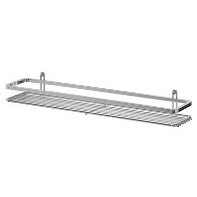 Wholesale Domestic Chrome Selena Polished Large Wall Mounted Rectangular Shower Basket | | Steel | 580Mm X 60Mm X 120Mm